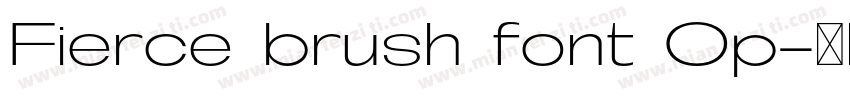 Fierce brush font Op字体转换